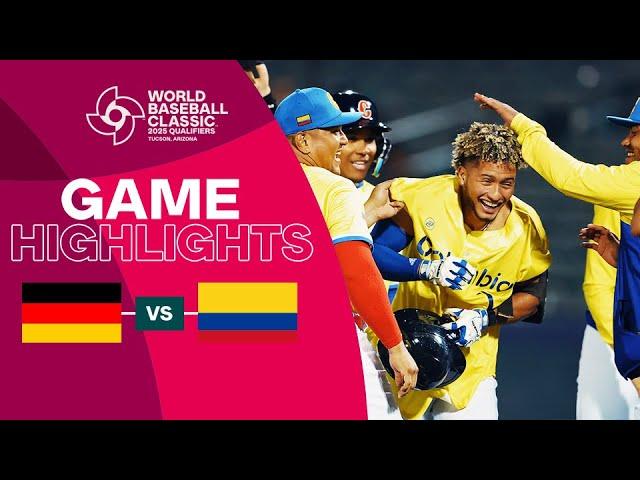 Germany vs. Colombia | 2025 World Baseball Classic Qualifier Highlights