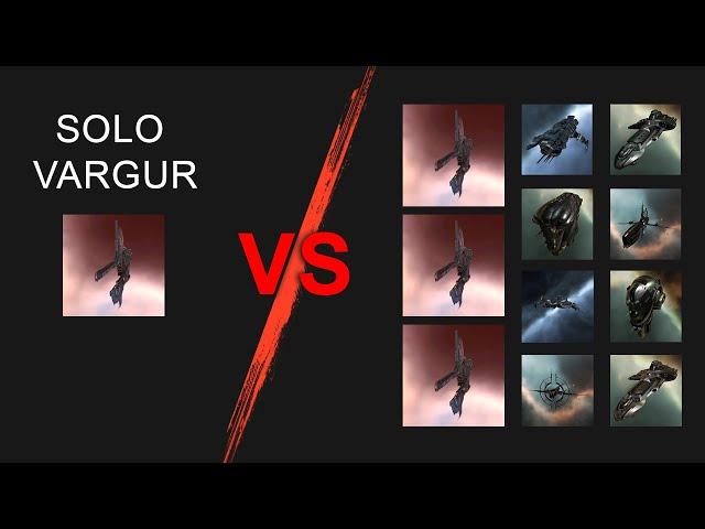 Solo VARGUR vs 3 vargurs & fleet. PVP 2022 // EVE online