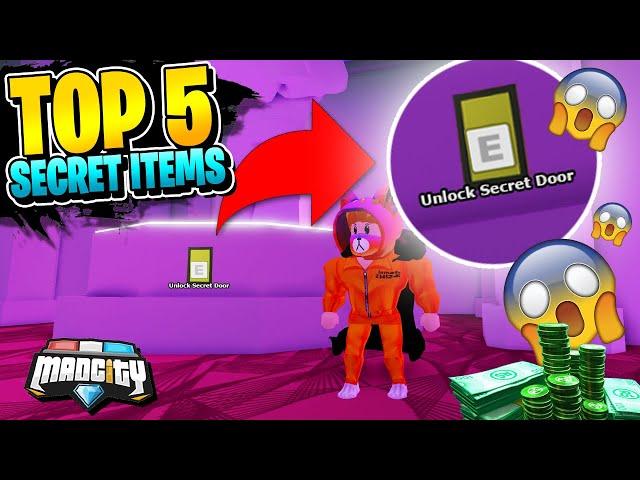 5 NEW *SECRET* ROBLOX MAD CITY ITEMS AND LOCATIONS! (Codes)