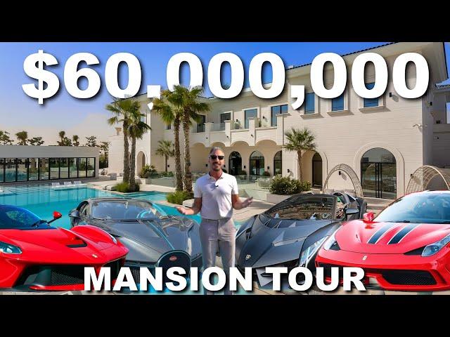 Touring the MOST LUXURIOUS Mega Mansion in DUBAI with a $60m Car collection