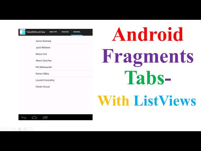 Android Fragments Ep.01 - Tabs With ListViews [Programming Wizards] Full