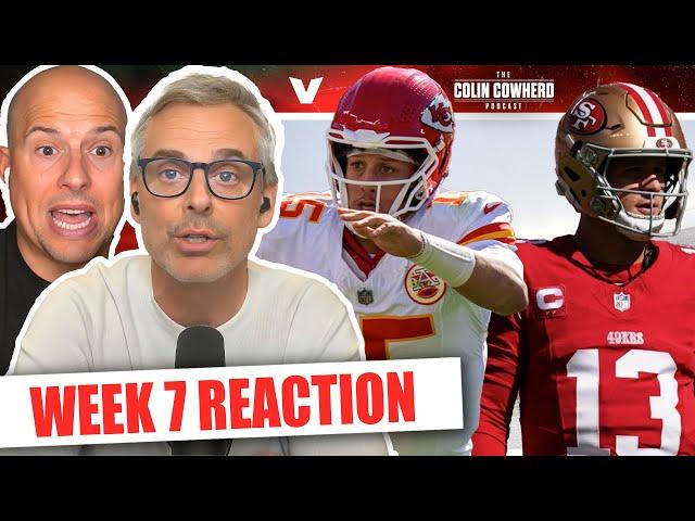 Reaction to Chiefs-49ers, Lions-Vikings, Eagles-Giants, Texans-Packers | Colin Cowherd NFL