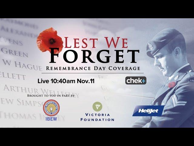 Lest We Forget | Remembrance Day 2024 | CHEK News