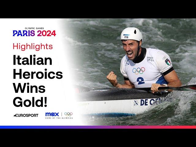 AN ALL-TIME RUN!  | Giovanni de Gennaro grabs gold for Italy in kayak slalom #Paris2024