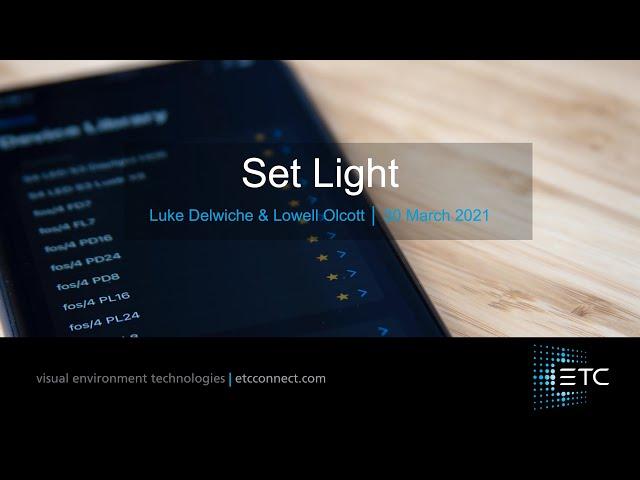 Ready, Set, Light! Introducing ETC’s Set Light App US