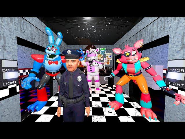 ANIMATRONICS SCARE THE SECURITY GUARD FNAF COOP Garry's Mod