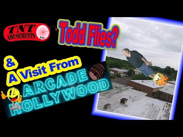 #1301 ARCADE HOLLYWOOD & ARCADE JASON pick up CRYSTAL CASTLES & Todd FLIES!  TNT Amusements