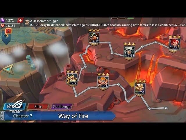 Chapter 7 Way of Fire (Normal) - Lords Mobile