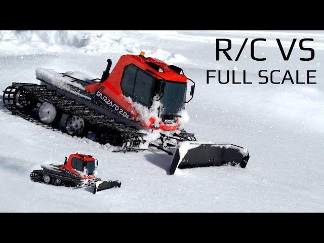 R/C Snowcat VS Full Scale Snowcat