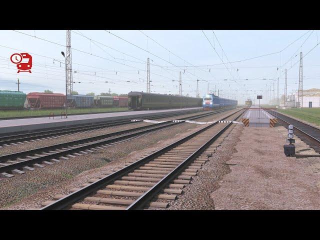 Дневной  бото - трафик  в  Trainz   Railroad  Simulator  2019 #trainz #zdlive