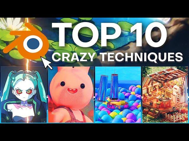 Top 10 Crazy Blender Techniques #8 - Amazing Creators!