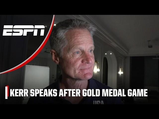 ‘An amazing feeling’ Steve Kerr talks Team USA’s gold medal win vs. France | ESPN