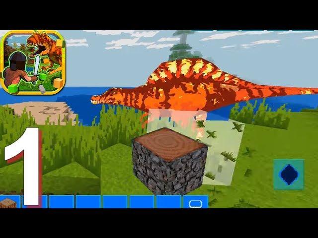 RaptorCraft 3D: Survival Craft - Gameplay Walkthrough Part 1 (Android, iOS Game)