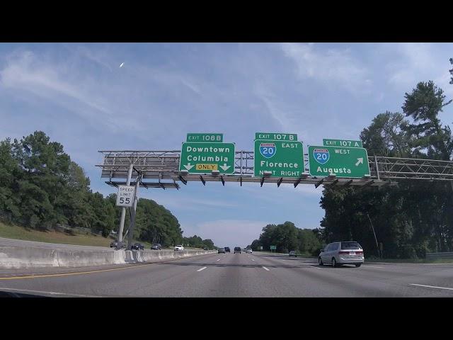 Driving to Downtown Columbia SC the Afternoon Before the Eclipse