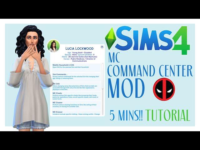 HOW TO INSTALL MC COMMAND CENTER MOD SIMS 4 2022 IN UNDER 5 MINUTES