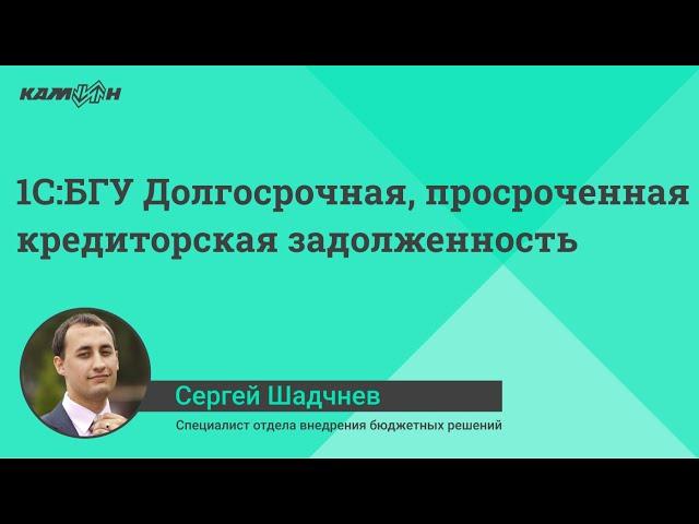 1С:БГУ Долгосрочная, просроченная кредиторская задолженность