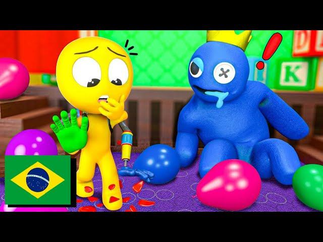 BLUE achou o PLAYER!? Roblox Rainbow Friends Animação