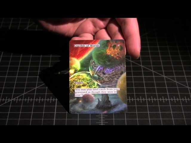 MTG FOIL ALTERED ART CRUCIBLE OF WORLDS  SPELLSCOOP.COM 