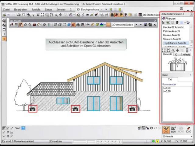 CAD und Bemaßung in der Visualisierung V11.4