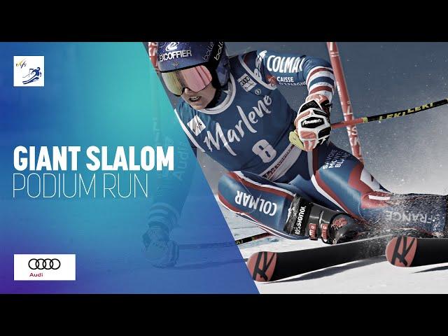 Tessa Worley (FRA) | 3rd place | Women's Giant Slalom | Kronplatz | FIS Alpine