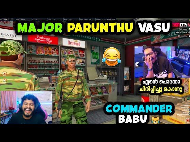 MAJOR PARUNTHU VASU COMMANDER BABU എന്റെ പൊന്നോ ഇജാതി RP ചിരിപ്പിച്ചു കൊന്നു | TVA