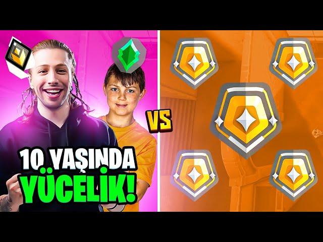 10 YAŞINDA YÜCELİK + 1 RADİANT vs 5 GOLD | Valorant