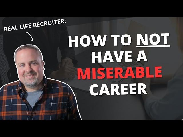 Work Sucks...But Your Career Doesn't Have To Be Miserable.