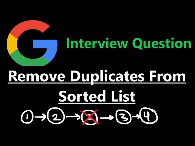 Remove Duplicates from Sorted List - Leetcode 83 - Python