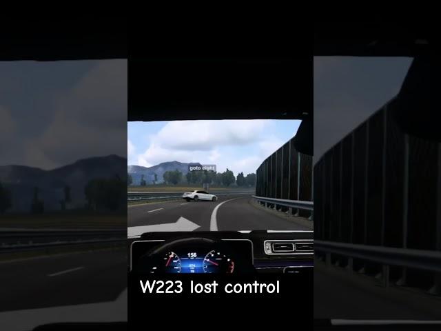 W223 lost control #shorts #csgo #ets2 #ets2mods #ets2mp #ets2game #авария #eurotrucksimulator2