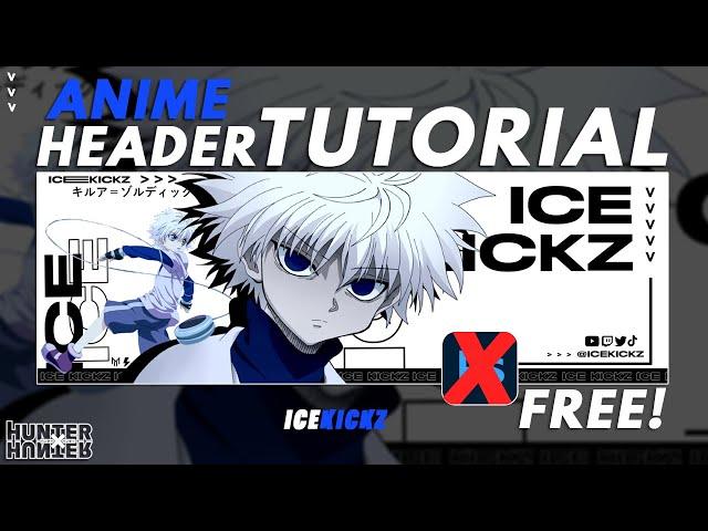 How To Make A FREE Anime Header/Banner In Pixlr! (Easy Tutorial)