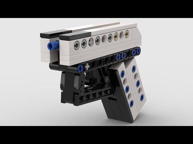 LEGO mini rubber band gun +tutorial