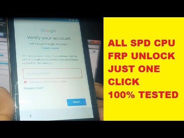 All spd cpu frp unlock google account bypass just one click with tool 100%tested latest 2019