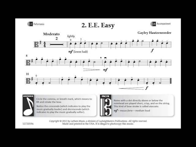 Developing Virtuosity - Viola Book 1: 2. E.E. Easy