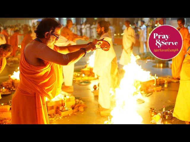 Ashta Dravya Ganapati Homam - Amritapuri Ashram  Live -  October 7 - Navaratri Puja