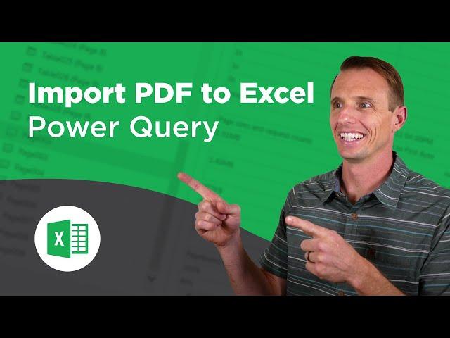 How to Import PDF Files into Excel with Power Query