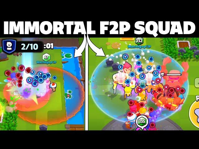 I Busted Whole Lobby With Immortal F2P Squad in Squad Busters - (F2P #4)