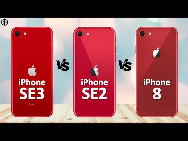 iPhone SE 3 2022 VS iPhone SE 2 2020 VS iPhone 8