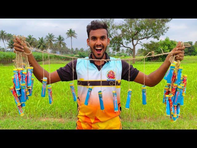 லட்சுமி வெடி தோரணம்..... Making & Bursting ||கட்டி வெடிக்கலாம் வாங்க! || Village Fun