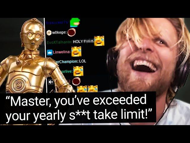 Quin loses it over these hilarious text-to-speech donations