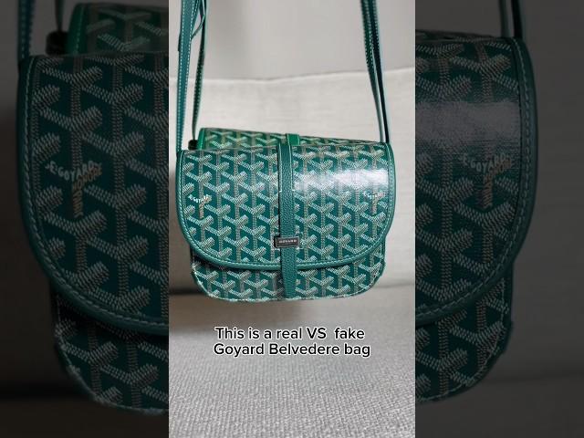 REAL vs FAKE GOYARD Belvedere bag #goyard #luxury #authenticity