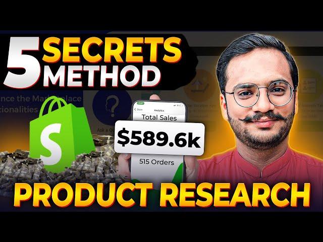 5 Secrets Methods To Find Winning Product For Shopify Dropshipping