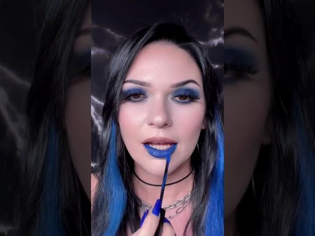 Blue lipstick??