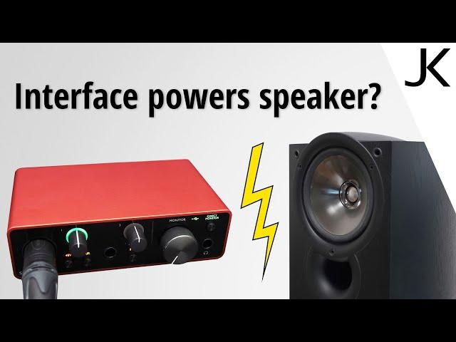 Can you directly connect a speaker to an interface?