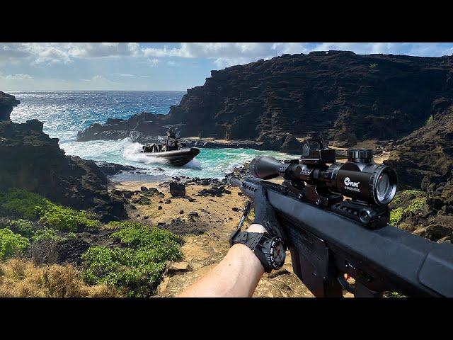 Playing Airsoft In Hawaii - 24 Hour Mountain Top Military Simulation Game