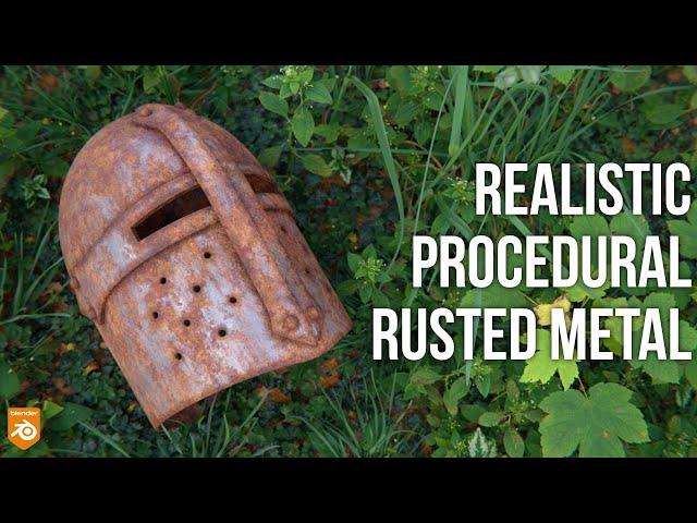 Realistic procedural rusted metal - Blender tutorial - Materializer