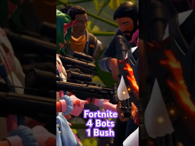 Fortnite 4 Bots in a Bush AI becomes Aware What are they planning? Become Conscious & Start Teaming