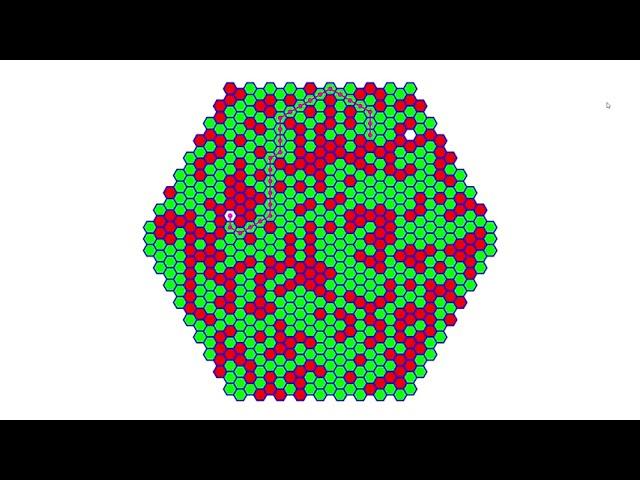 A* pathfinding algorithm on a cube-based hexagonal grid