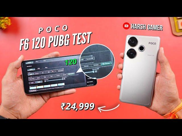 Poco F6 120FPS Pubg Test With FPS Meter, Heating & Battery Test 