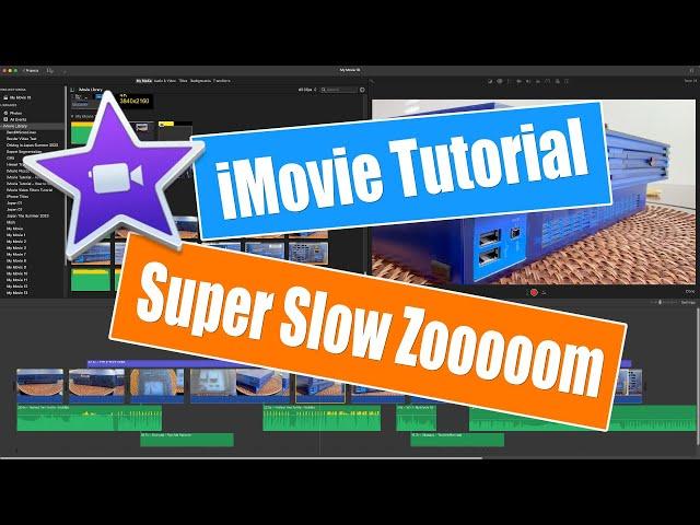 iMovie Super Slow Zoom Tutorial | 2024 iMovie Tutorial