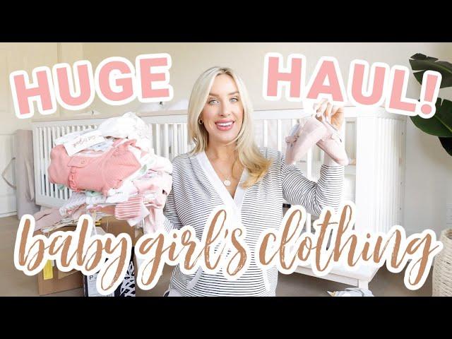 HUGE BABY GIRL'S CLOTHING HAUL! | Olivia Zapo